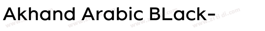 Akhand Arabic BLack字体转换